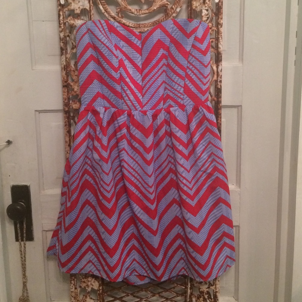 Red and blue dress by Pink Owl. Medium. NWT